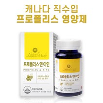 네츄럴메이드 프로폴리스 앤 아연 90캡슐 캐나다산 면역 프로폴리스 아연 캡슐 영양제, 90캡슐 x 16개