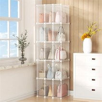 가방정리함 명품가방 보관함 수납 정리대 모자, 일반와이드, 1개, 가로3칸x세로5칸