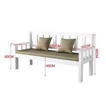 벤치형소파 현관벤치 나무 거실평상, 기타, 가로180 세로52 높이80 에코화이트페인트 방석+설치