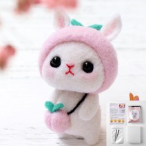 라이프랩 쉬운 펠트 인형 만들기 DIY 귀여운 인형 만들기 초등학생 중학생 만들기 재료 키트 토끼B
