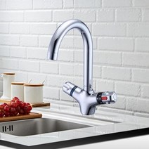 [두빛나래몰] 수입 수전 세면 고급 디자인 수도꼭지 고급진 주방 1홀 2홀 세면 온 조절식 수 꼭지 청 세면대 세면대 수 꼭지 욕실 세면대 싱크, br-8343