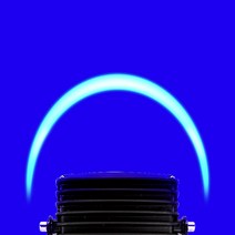 DC 12V-60V 지게차 U형 LED 안전라인 램프 각도조절, 블루