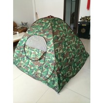 바람막이 텐트 빅 아그네스 터프 겨울 기계 . 청백색 지퍼가 달린 바닥, 위장