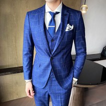 스퀘어 그레이 남성 세미 슬림핏 정장 데이트 통통한 남자 면접 복장 상체 비만 코디 웨딩 결혼식