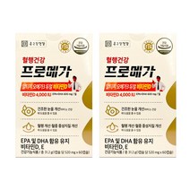 식약처 인증 종근당 프로메가 알티지 오메가3 비타민d 듀얼 rTG 장용성 소형 캡슐 비타민디 혈행 혈액 순환 건조한 눈 뼈 건강 영양제 오매가 쓰리 3리 홈쇼핑 방송 건강식품, 2개, 60캡슐