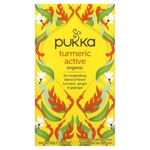 Pukka Herbs 오가닉 터메릭 액티브 카페인 무함유 허브 티백 20개 36g(1.27oz), 30캔, 36g
