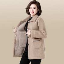NEW 겨울여성자켓 캐시미어자켓 중년여성 옷 핸드메이드자켓 울자켓 프리미엄 엄마옷 플리스 50 60대엄마옷 빅 사이즈 여성 의류