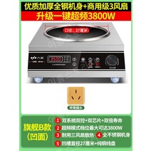 중식팬 인덕션 전기 웍 스토브 창업 중국집 5000w 오목, 3500W, 3500W플래그십B형오목단일로