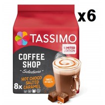 독일 보쉬 Tassimo 커피머신 캡슐 핫초코 솔티드 카라멜 8개입 6팩 한정판