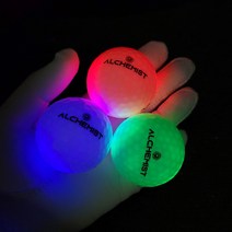 알키미스트 LED 골프공 야간골프 골프공선물 홀인원골프공 라운딩 발광 야광골프공 3피스골프공