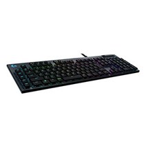 Logicool G Logitech G 게임용 키보드 G813 흰색 유선 얇은 GL 스위치 촉각 기계식 키보드, G813-TCWH, 탄소 검은 색, 택타일