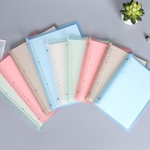 와우샵 칼라 폴더 20공 26공 다이어리 커버, 26공 B5 그린+줄눈 속지 30매