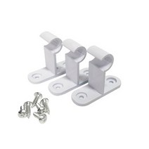 커튼봉 설치 브라켓 15mm 화이트 3개입 믿을 수 있는 국산제품 벽 천정 부착 사용