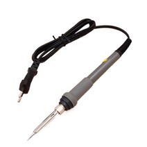 60W 220V 전기 납땜 인두 조절 가능한 온도 용접 도구 EU 플매트 카펫 러그 200-450 Deg.C 레귤레이터가있는, [01] Gray, [01] EU