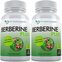 Berberine Plus 베르베린 플러스 1200mg 120 베지캡슐 (1병 2병 3병), 120 Count {Pack of 2}
