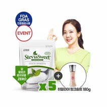 펄세스 소유진 스테비아 스위트 파우치 200g x 5개+핑크솔트 180g 증정, 단품