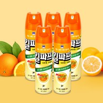 킬파프 내츄럴오렌지 에어졸 살충제 모기 파리 퇴치제, 5개, 500ml