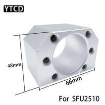 배관 SFU2510 볼 스크류 너트 하우징 시트 1 개 알루미늄 합금 장착 브래킷 DSG25H CNC 부품용 로드 볼트 신품