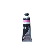 알파색채 미술 아크릴칼라물감 1시리즈 50ml 낱색 1개, 945번 미디움 마젠타