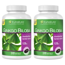 코스트코 트루네이쳐 징코 빌로바, 120mg/340정, 2개