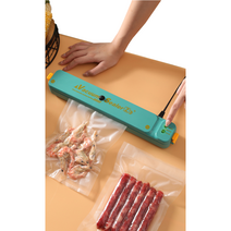 가정용 미니 실링기 진공보장기 비닐밀봉기 원터치 300-3mm 그린, 그린+10롤백