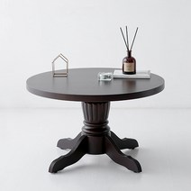 원형 사이드테이블 나무 원목 앤틱 모던한 디자인 심플 간이 거실 안방 침대 협탁 노트북 테이블 작업대 다용도 보조테이블, 내추럴