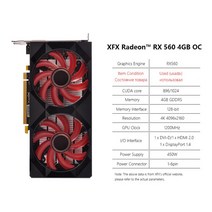 XFX-RX 580 8GB 4GB 2GB 그래픽 카드 AMD GPU Radeon RX590 570 560 550 R7 R9 370 380 비디오 데스크탑 P, 08 RX560 4GB 2Fan
