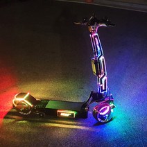 넥스튠 위페드 전동킥보드 프론트 가니쉬S LED 볼륨업, 투명/실버