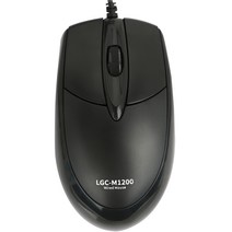 For LG 유선 광마우스 M-1200, 블랙, 상세페이지 참조