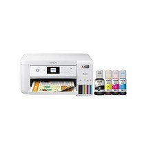 Epson EcoTank ET-2850 스캔 복사 및 자동 양면 인쇄가 가능한 무선 컬러 올인원 카트리지 프리 슈퍼탱크 프린터 - 흰색 중간, ET-2850 (White)_White | Print/