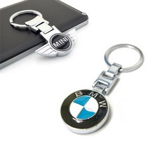 BMW 미니 키링 키홀더 열쇠고리 미니쿠퍼 수입차악세사리 인피니티 포르쉐 지프 재규어 수입차키케이스, (01) 포르쉐 로고 키링(실버)