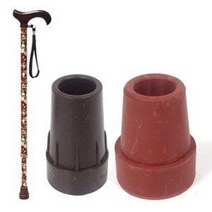 보조지팡이 리필 고무캡 (지팡이고무패킹 고무바킹리, 내경19mm-2단벽돌색