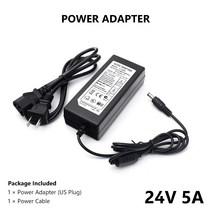 DC 24V 5a 전원 공급 장치 어댑터 US/EU/UK/AU 플매트 카펫 러그 AC 100-240V To 변환기 충전기 ADSL 모뎀 허브 Led 스트링 스트립, [03] 24V 5A UK Plug