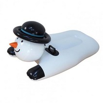 두꺼운 눈 튜브 눈물 저항 풍선 썰매 PVC 사랑스러운 눈사람 모양 스키에 대 한 핸들, Snowman