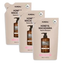 쿤달 네이처 샴푸 리필팩 400ml 베이비파우더 x3개