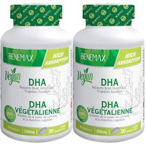 미국직구 베네맥스 DHA. 식물 기반 비건 인증. 오메가 3빠른/높은 . 625mg. 2팩 x 30 = 60액, 상세참조, 수량