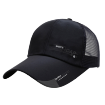 마라톤모자 운동모자 남자볼캡 런닝모자, 블랙