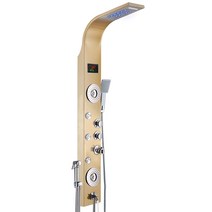 스탠딩 전신 샤워기 해바라기 레인샤워 스테인레스, 로즈 골드 5단 다기능 모델