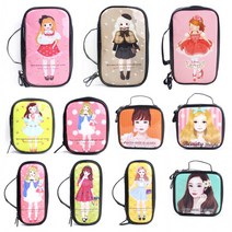 Gg109 파우치 생리대 백 다용도 화장품 에나멜 소녀 일러스트