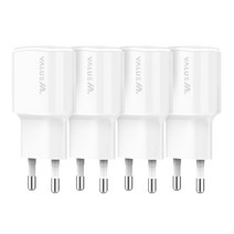 밸류엠 가정용 USB 2포트 유선 멀티 충전기 2.1A 1+1, 혼합색상, 12개