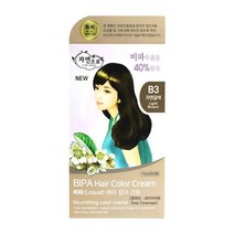 자연으로 비파 헤어컬러크림 B3자연갈색 120ml 염색약, 1.단일옵션