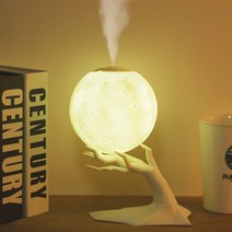 초음파 가습기 미스트 메이커 880ml usb 문 아로마 가습기 에센셜 오일 디퓨저, 충전식 배터리, 1-협력사