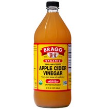브래그 로우 언필터드 사과 식초, 946ml, 1개