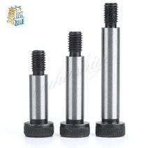 M5 M6 M8 M10 직경 = 6 8 10 12mm 등급 12.9 강철 육각 육각 소켓 캡 헤드 숄더 롤러 베어링 나사 볼트 고, 06 60mm, 04 M8 shoulder dia 10mm