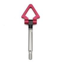 자동차 후크 견인 고리 차 견인장치 삼각형 스포츠 모델 car auto trailer 링 eye towing front rear aluminium for subaru brz, 빨간색