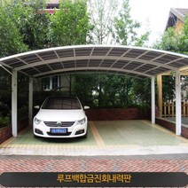 주차장 캐노피 야외 지붕 비가림 차고지 차양막 농막, 허깅 카포트(평방미터당 재료비)