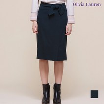 올리비아로렌 올리비아로렌 드레이프성 리본 장식 H라인 스커트_VORDKTW9481