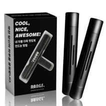 랑스 메탈스틱 차량용 방향제 블랙, 스윗블랙체리, 1+1