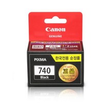 PG-740캐논/잉크/검정, 1개, 없음
