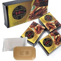 홍삼 한방 미용비누 70gx3입 (개별포장 사포닌 한방비누 세수 클렌징비누 홍삼비누)